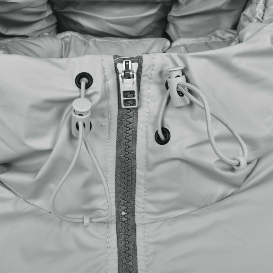 Nike white small logo padded jacket discount